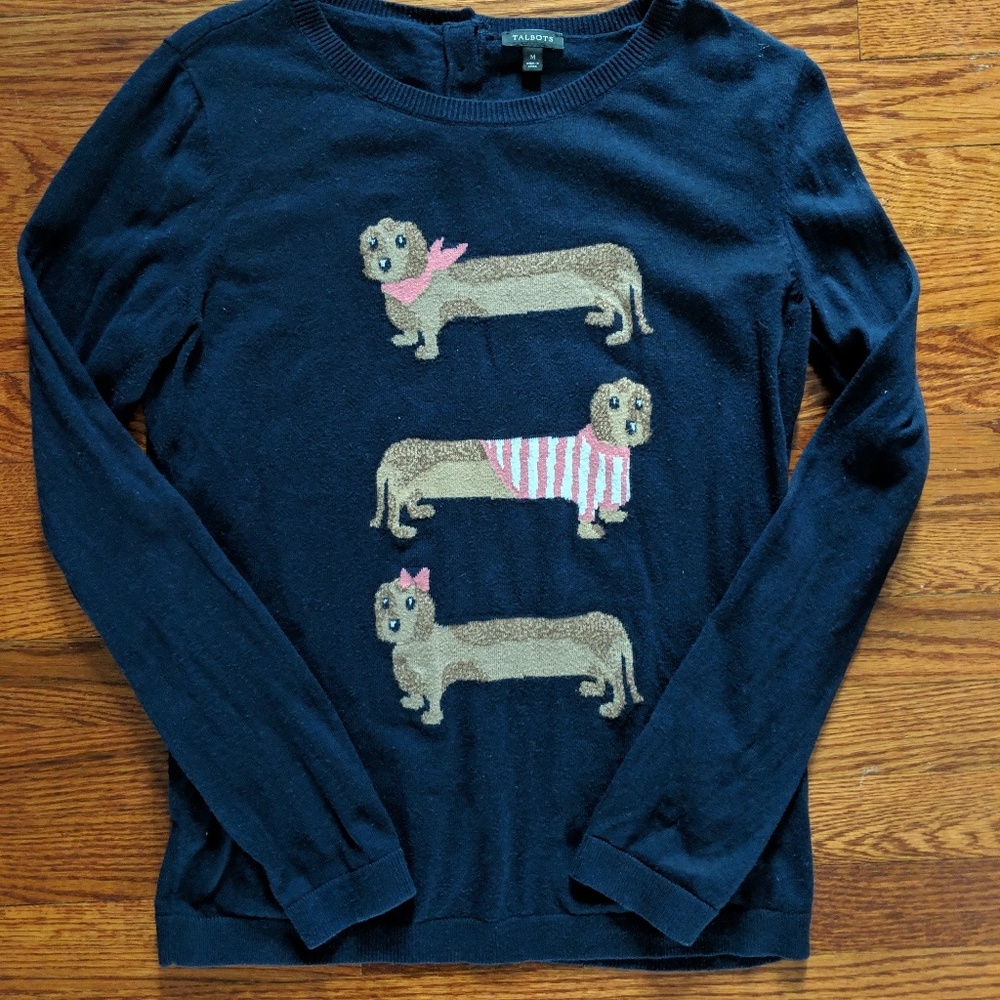 Talbot's Dachshund Sweater